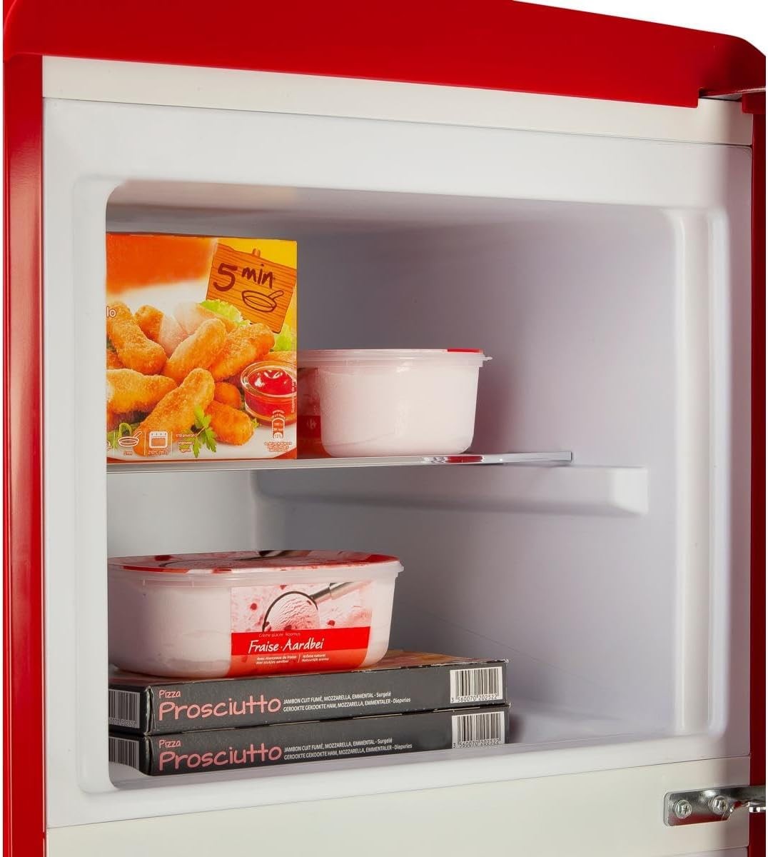 Domo, Retro Fridge - Freezer, 246 L, Red