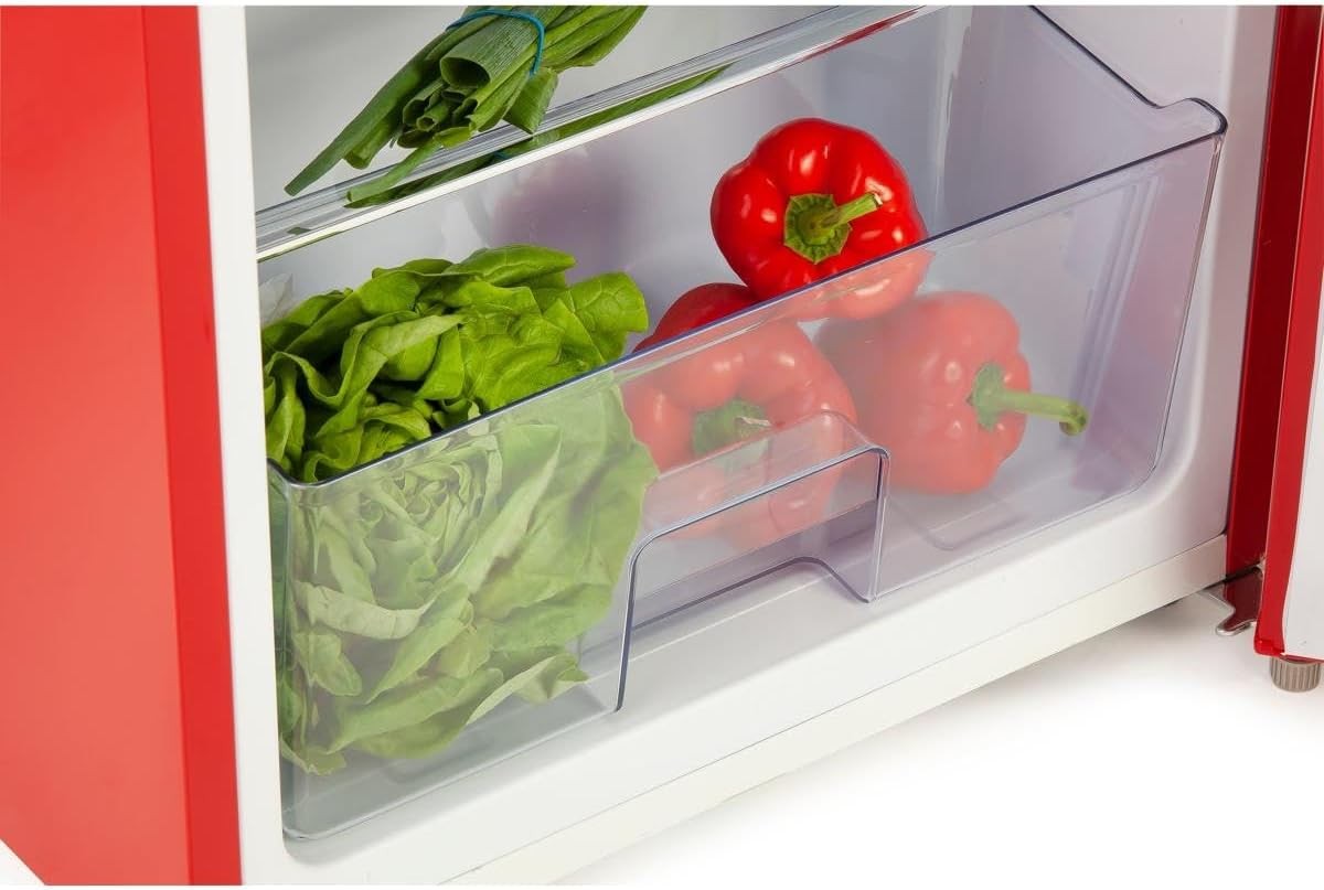 Domo, Retro Fridge - Freezer, 246 L, Red