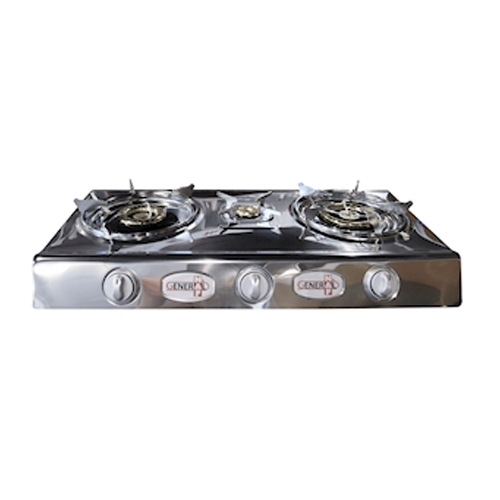 General Naf, Cook Top, 3 Burners, Stainless steel