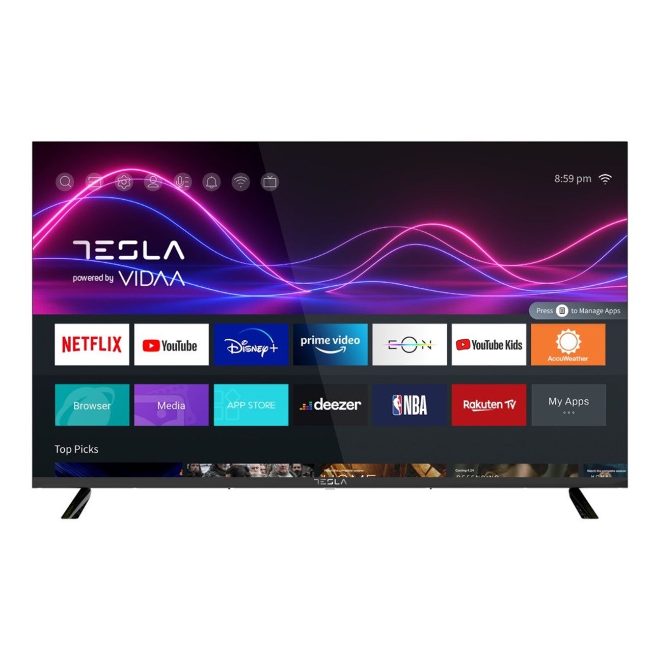 Tesla, UHD Smart VIDAA OS TV, 50 Inches