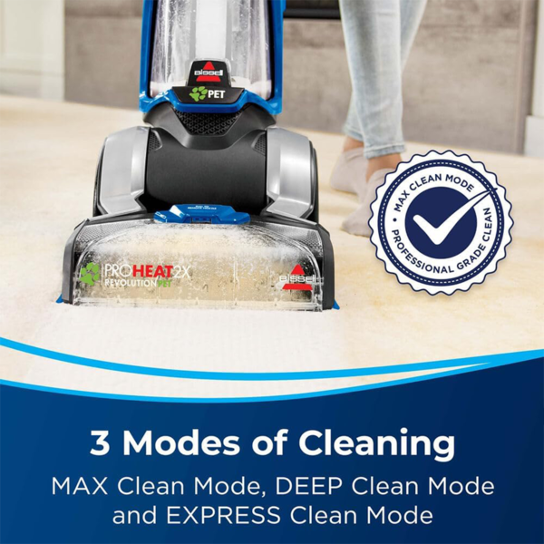 Bissell Proheat 2X Revolution Shampooer Carpet Washer & Cleaner, 800 Watts, Blue
