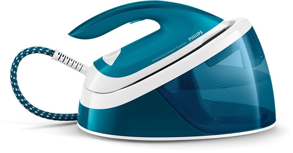 Philips, Perfect Care Compact Essential Steam Generator Iron, 2400 Watts, 1.3 L, Blue