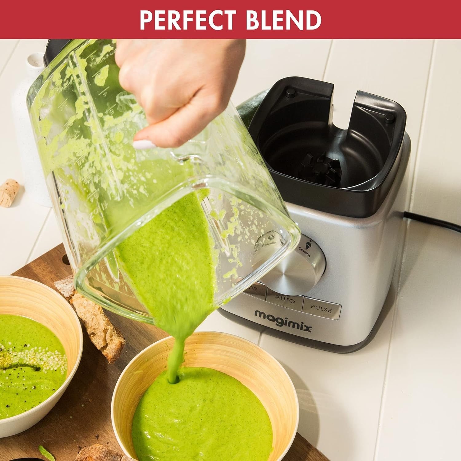 Magimix, Blender Power 4, 1300 Watts, 1.8 L, Metal/Glass
