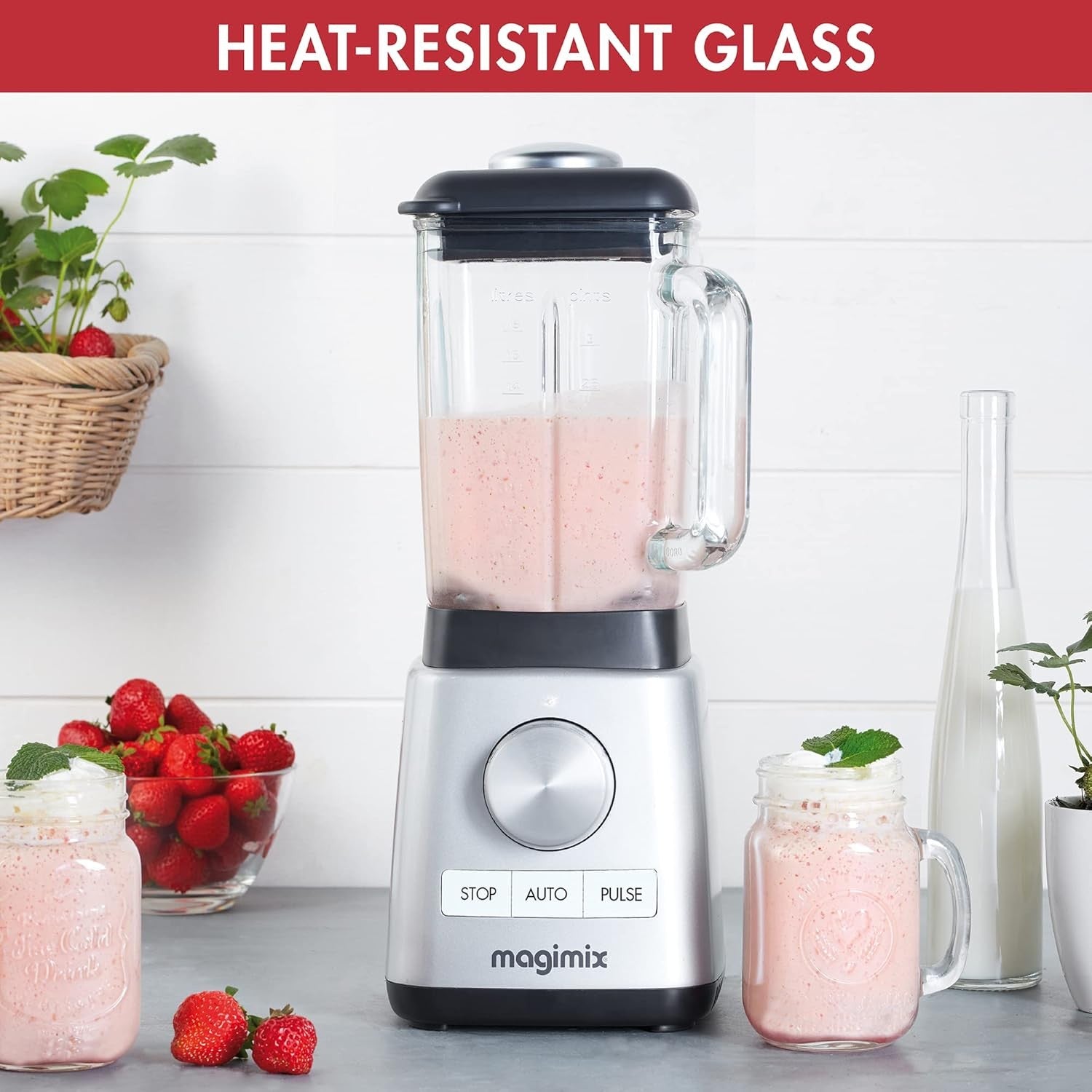 Magimix, Blender Power 4, 1300 Watts, 1.8 L, Metal/Glass