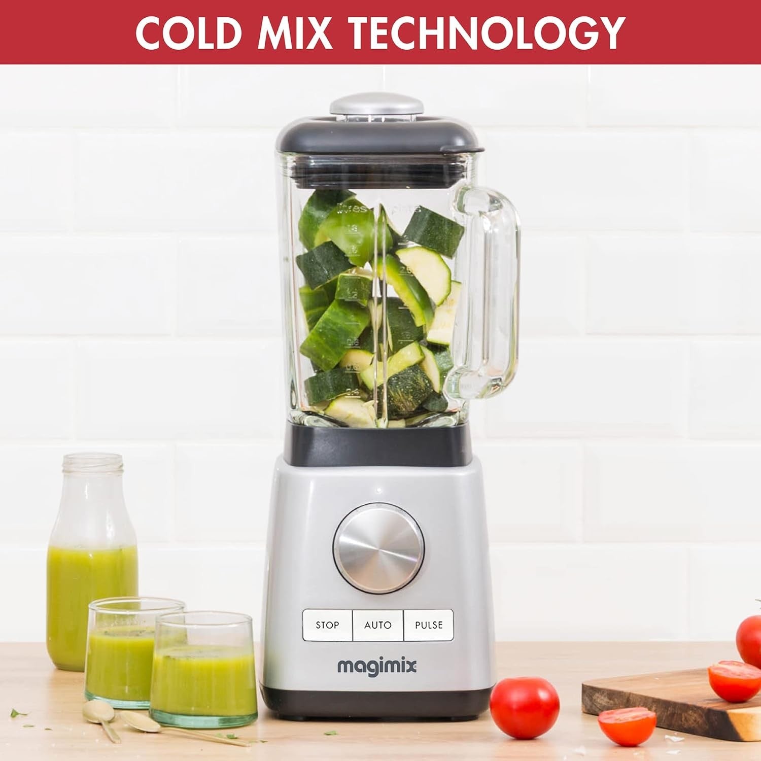 Magimix, Blender Power 4, 1300 Watts, 1.8 L, Metal/Glass