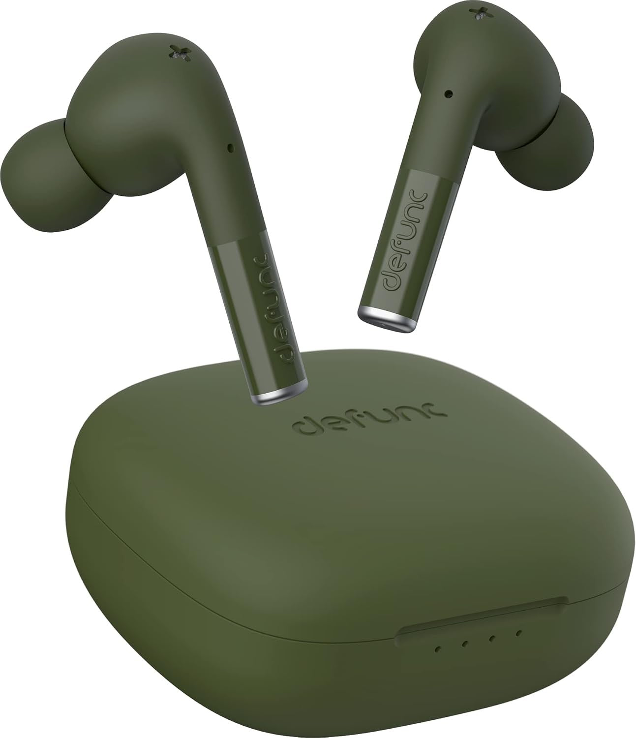 Defunc True Entertainment In Ear Earbuds, 360 Surround Sound For Streaming & Gaming, Green