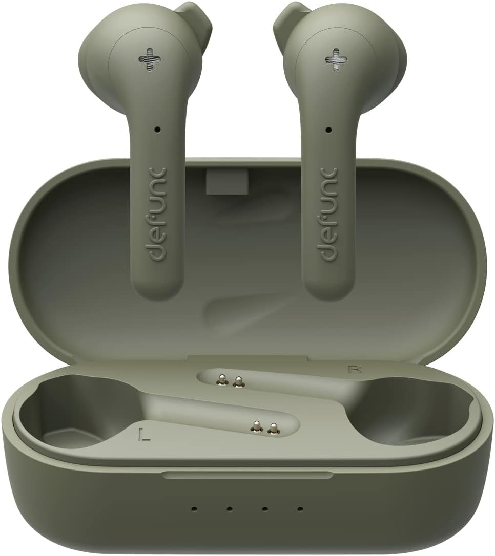 Defunc, True Basic Wireless Earbuds, Waterproof, Green