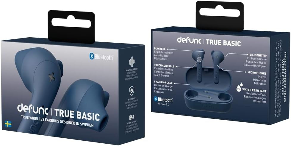 Defunc, True Basic Wireless Earbuds, Waterproof, Green