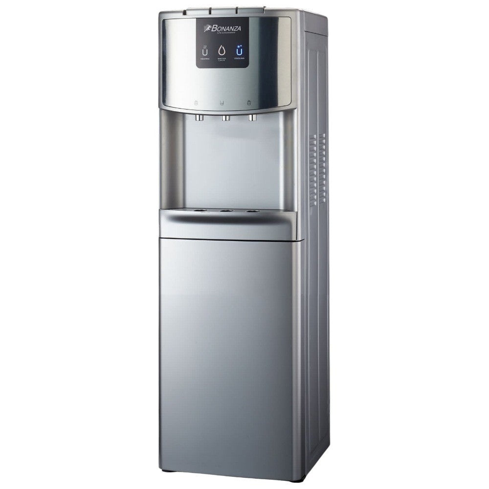 Bonanza, Top Load Water Dispenser, 3 Taps, Silver