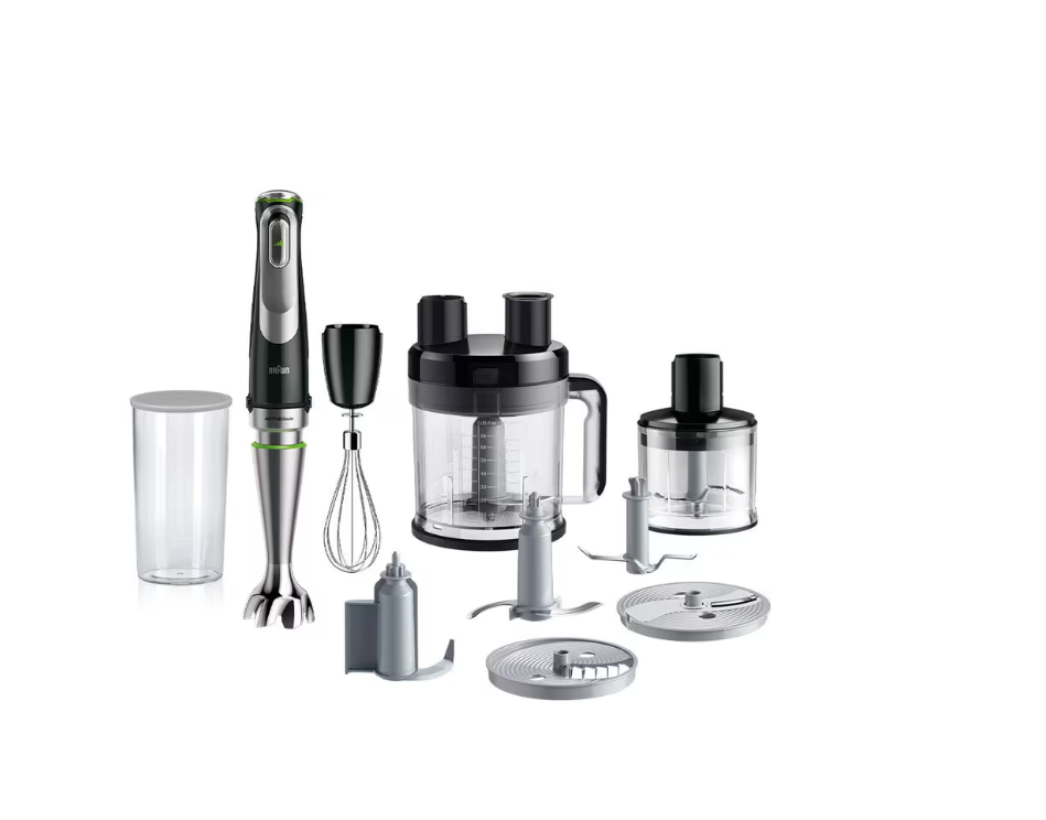Braun MultiQuick 9 Hand Blender Set, 1200 Watts, Stainless Steel / Black