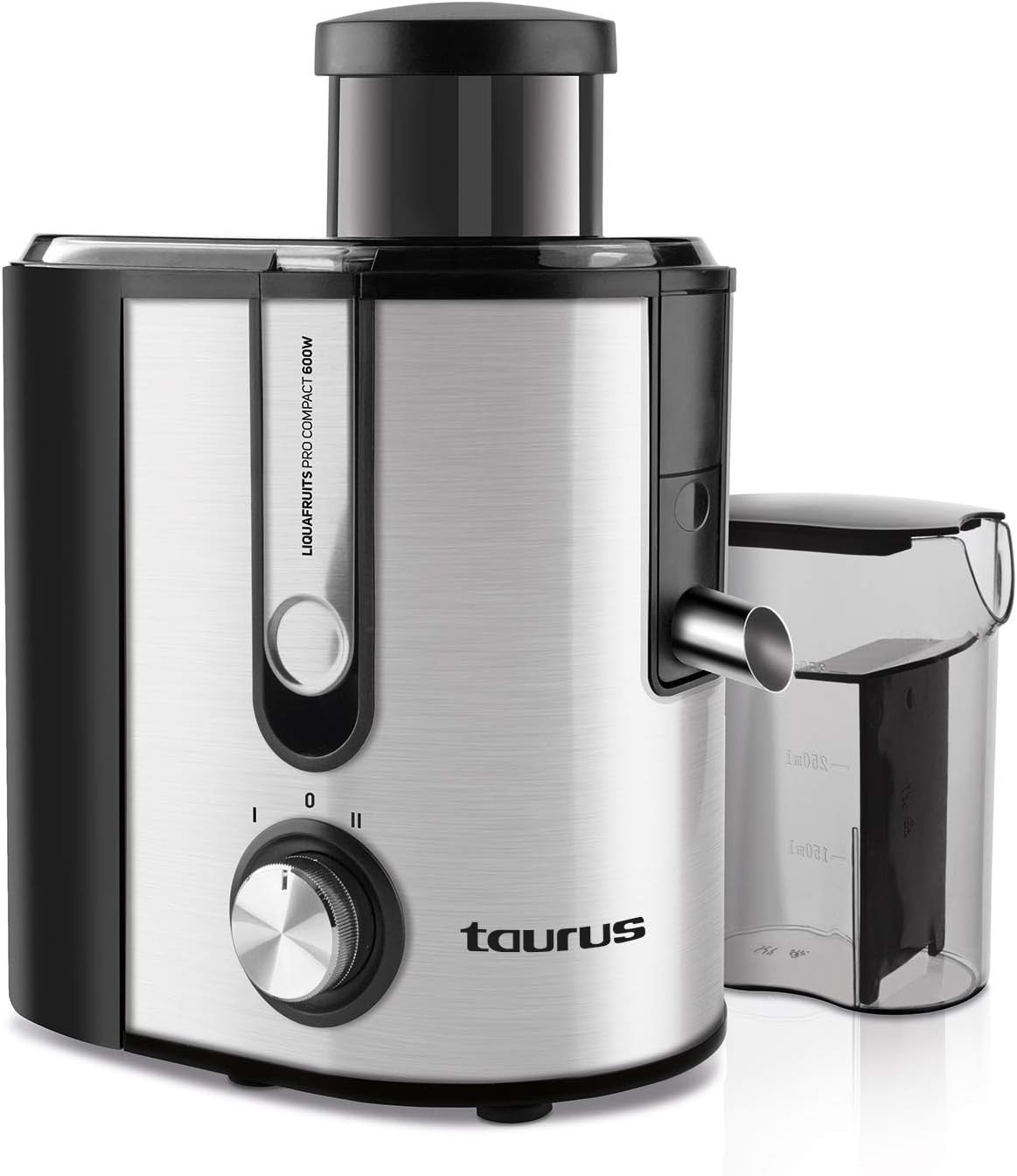 Taurus, Liquafruits Pro Compact Juicer, 600 Watts, 1.2 L, Stainless Steel