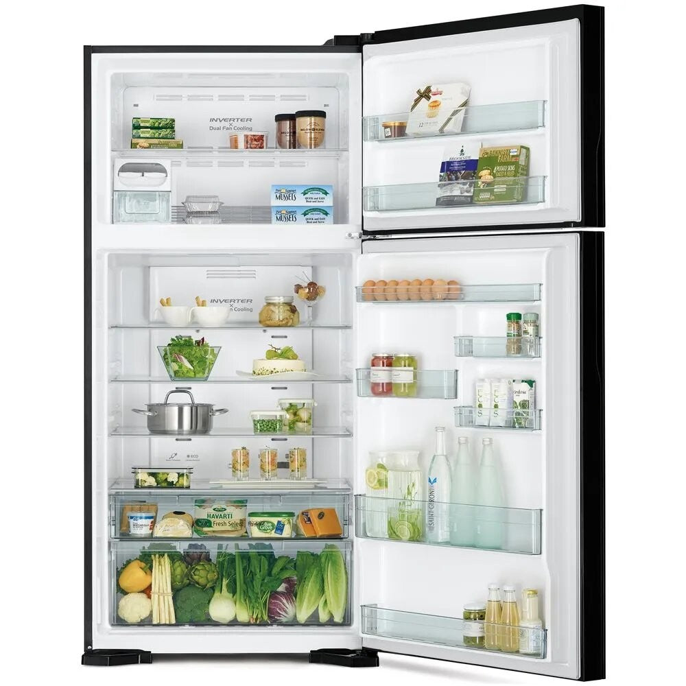 Hitachi Top Mount Refrigerator 760 L Glass Black
