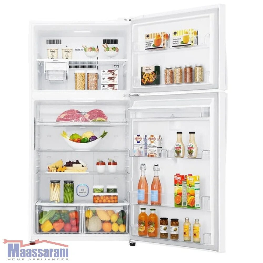 LG Top Mount Refrigerator 29 Cubic Feet 630 L White