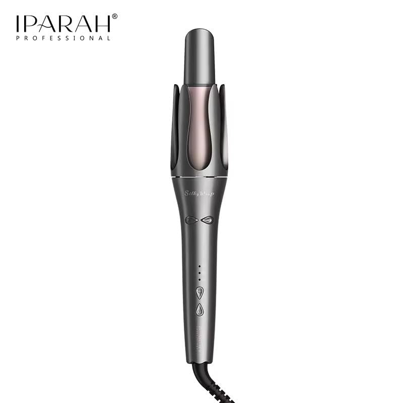Iparah Professional Automatic Hair Curler, 3 Temperature Controls, Silver