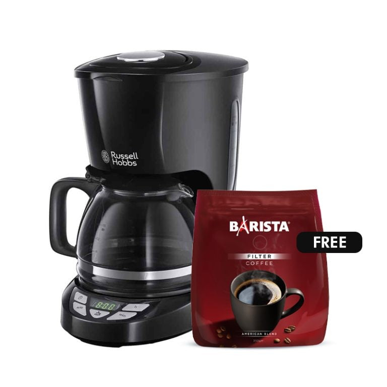Russell Hobbs Coffee Maker ( Free Barista Ground American Coffee 350 GR )