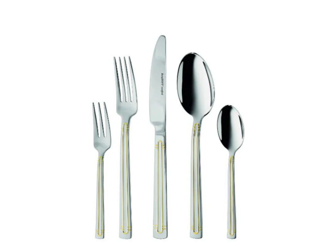 BergHOFF Essentials Flatware Set, 30Pc, 18/10 Stainless Steel Heritage
