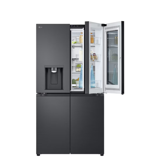 LG InstaView™ Knock Knock 4 Doors Refrigerator, 570 L, Black