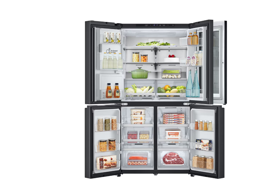 LG InstaView™ Knock Knock 4 Doors Refrigerator, 570 L, Black