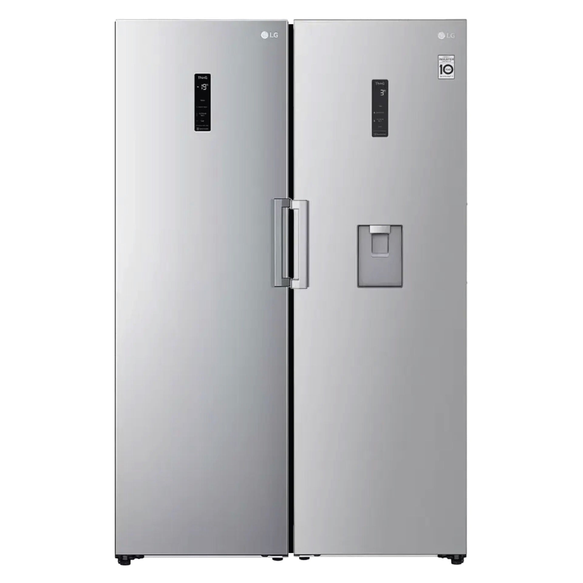 LG Twin Freezer, Smart Inverter 324L Stainless