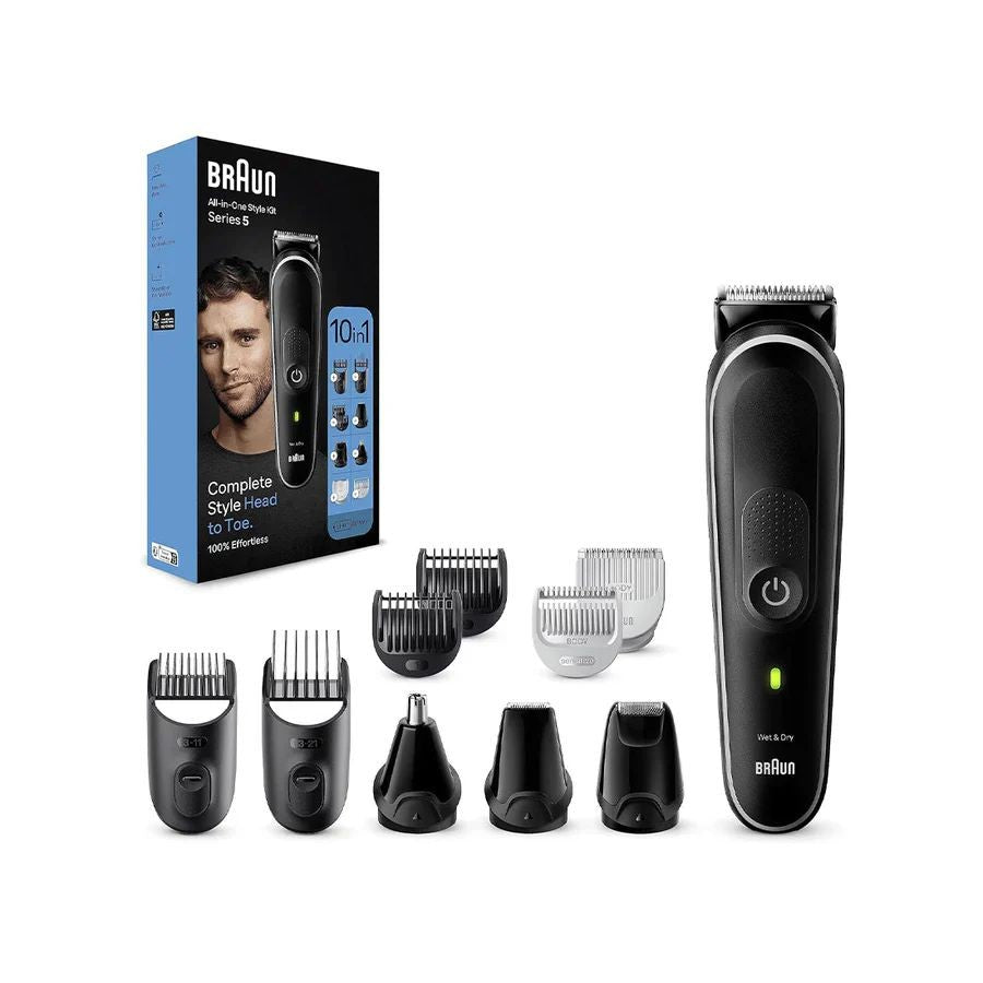 Braun, 10 In 1 Body & Hair Styling Kit, 100-Minute Run Time