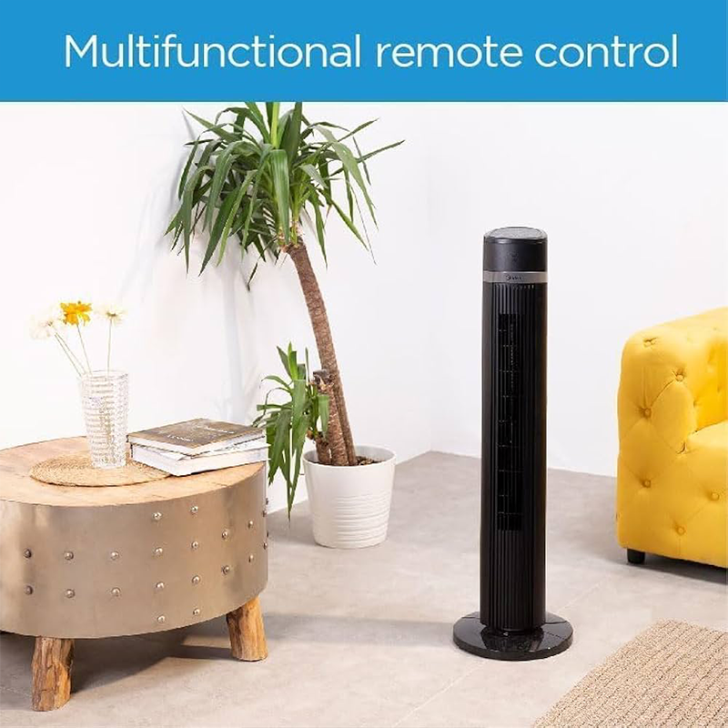 Midea Tower Fan, 45 Watts, 3 Speeds, Black