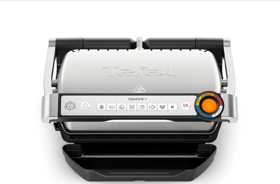 Tefal Intelligent Grill, 6 Programs, 2000 Watts, Stainless Steel