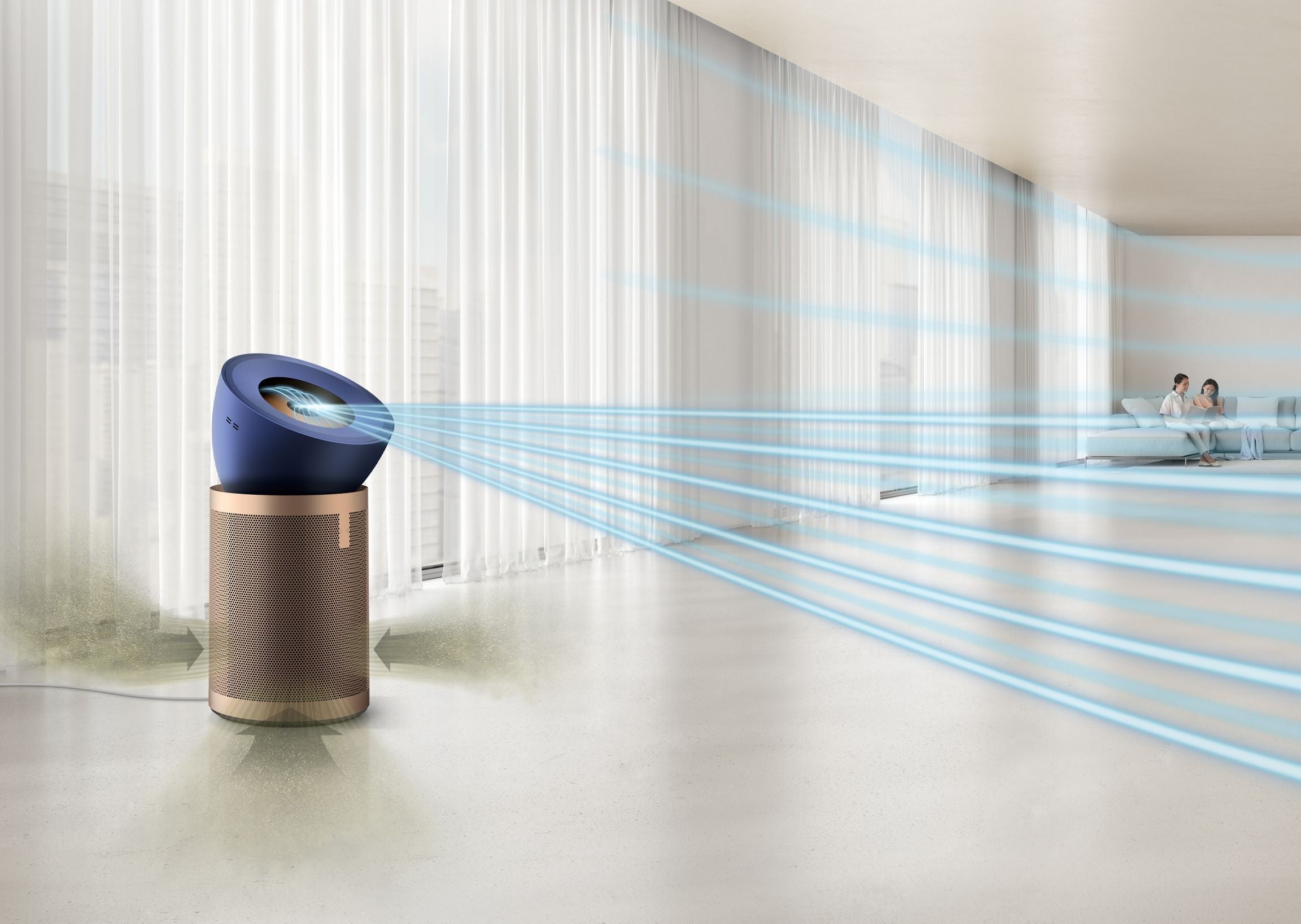 Dyson Purifier Big+Quiet Formaldehyde, Prussian Blue/Gold
