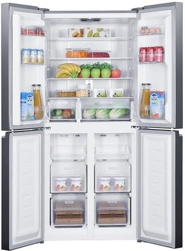 Sharp French 4 Doors Fridge, 560 L, Inverter, Black