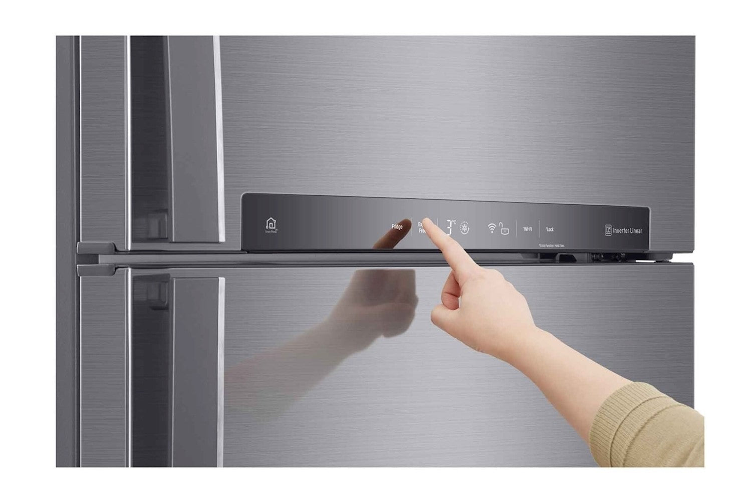LG, Top Mount 2 Doors Refrigerator, 24 Cubic Feet, Silver