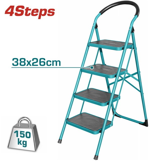 Total Steel Ladder, 4 Steps