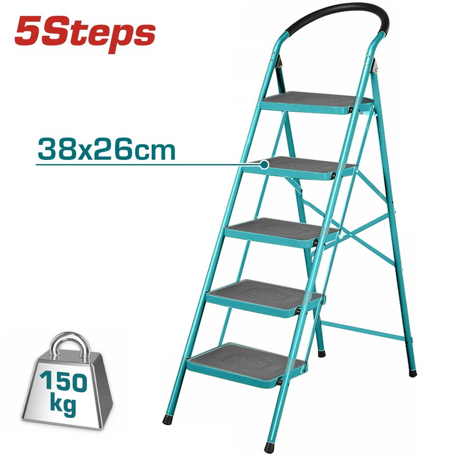 Total Steel Ladder, 5 Steps