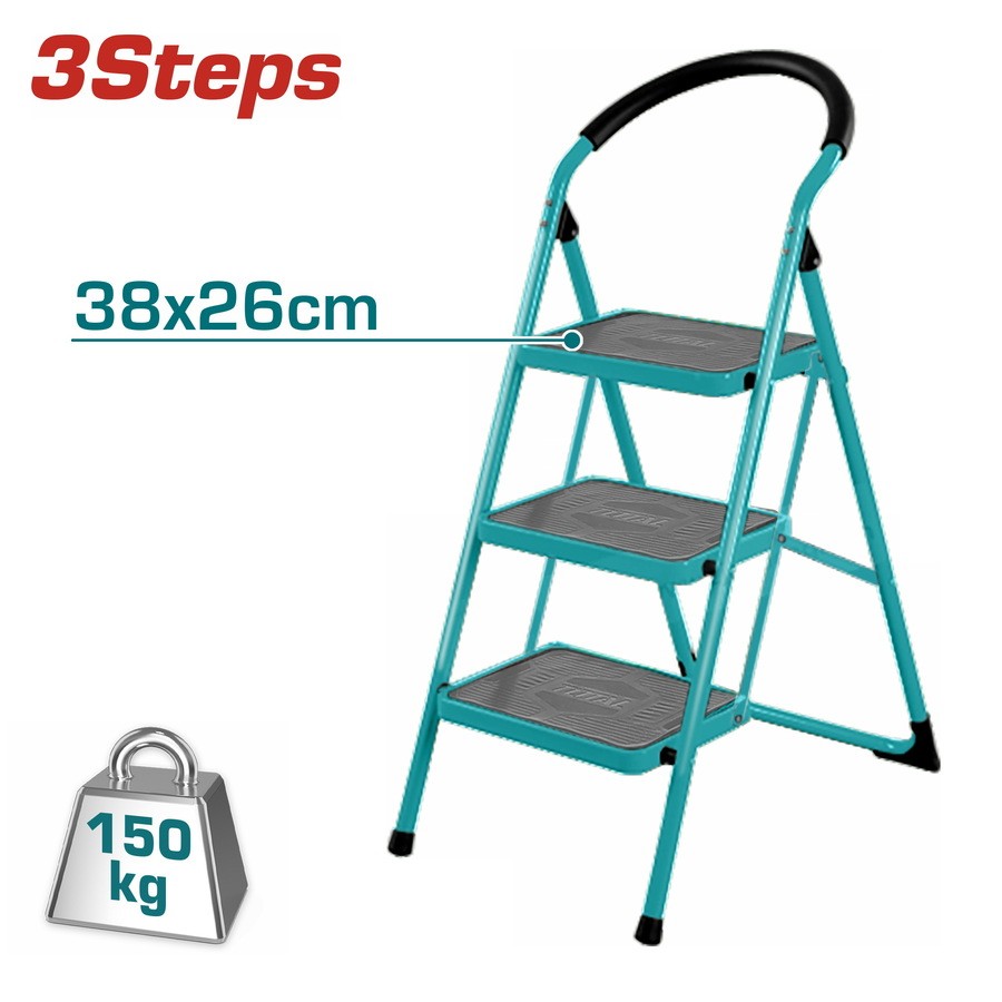Total Steel Ladder, 3 Steps