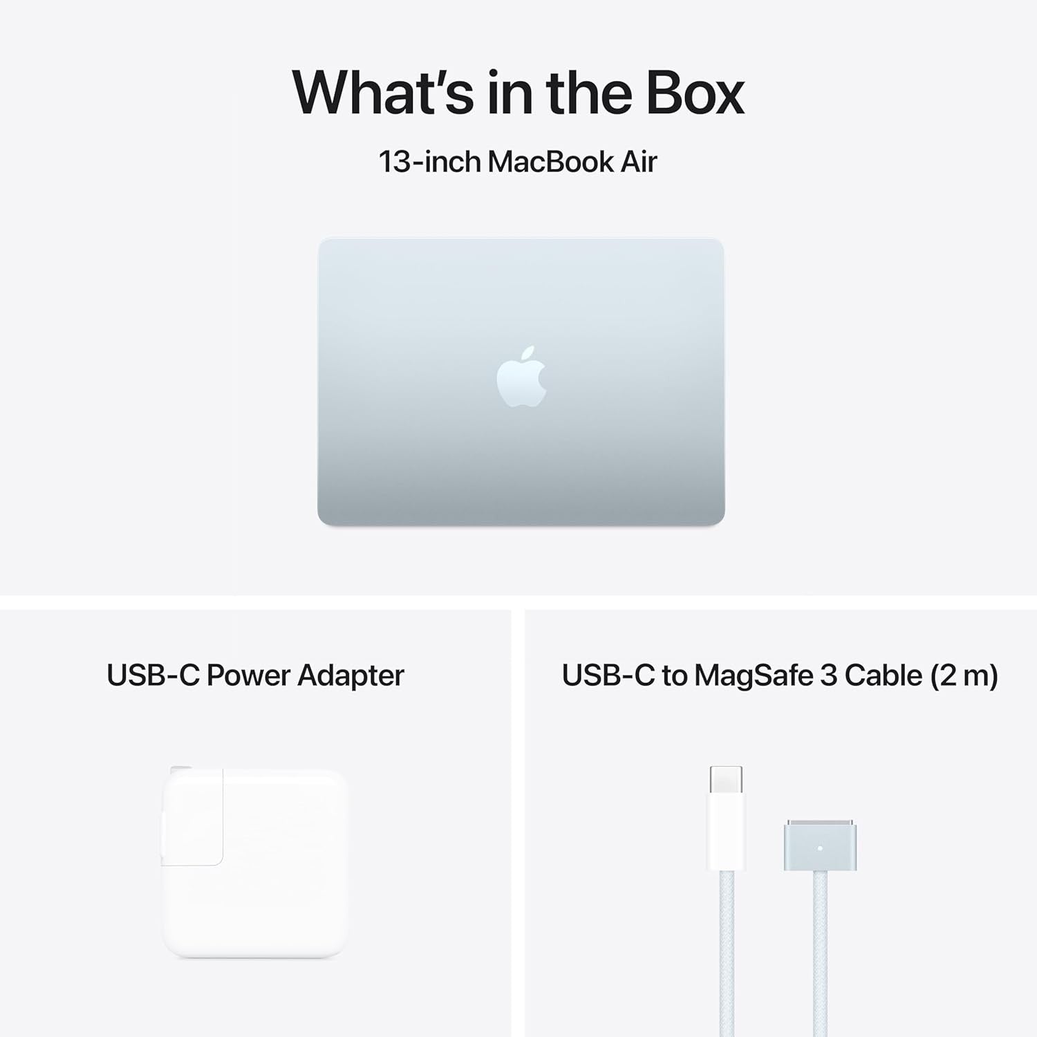 Apple 2025 MacBook Air 13.6" Laptop, 16 GB RAM, Sky Blue