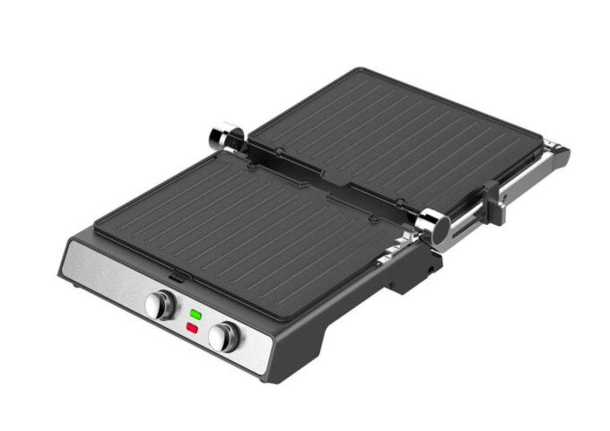 Campomatic 2000 Watts Contact Grill, Stainless Steel