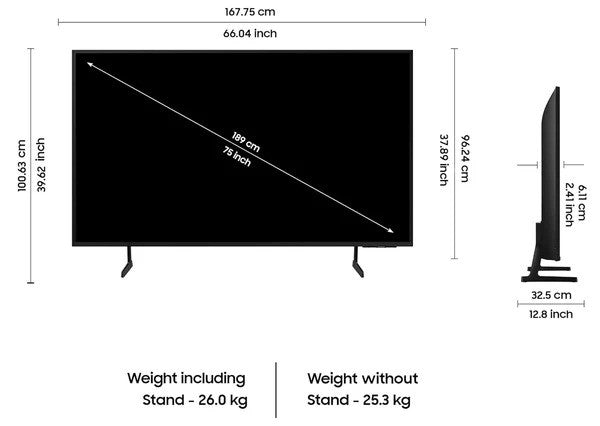 Samsung QLED 75" Q8F 4K  Smart TV (2025) 120HZ