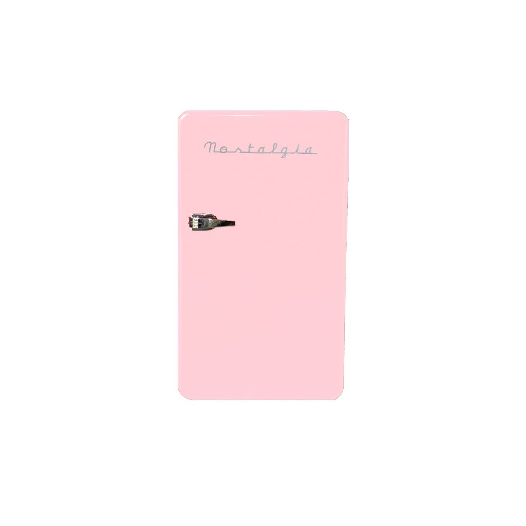 Nostalgia Retro Fridge One Door, Pink