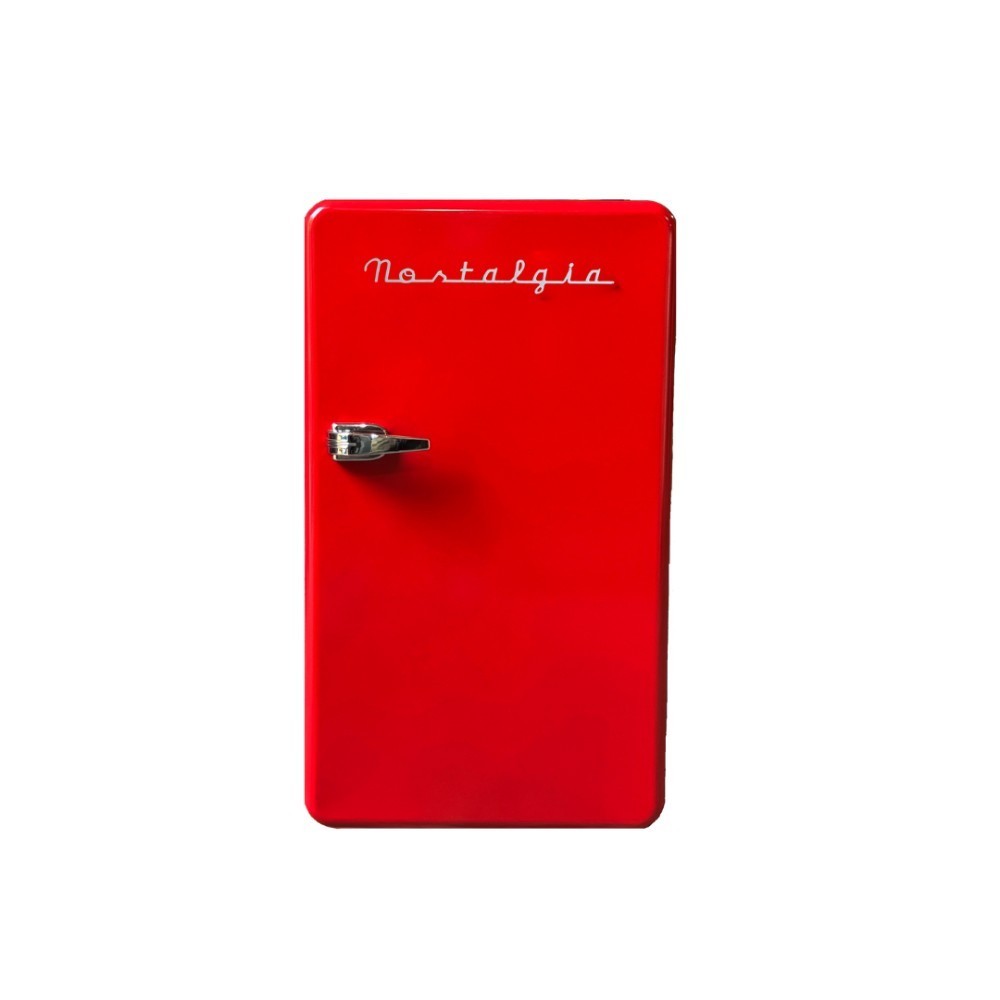 Nostalgia Retro Fridge One Door, Red