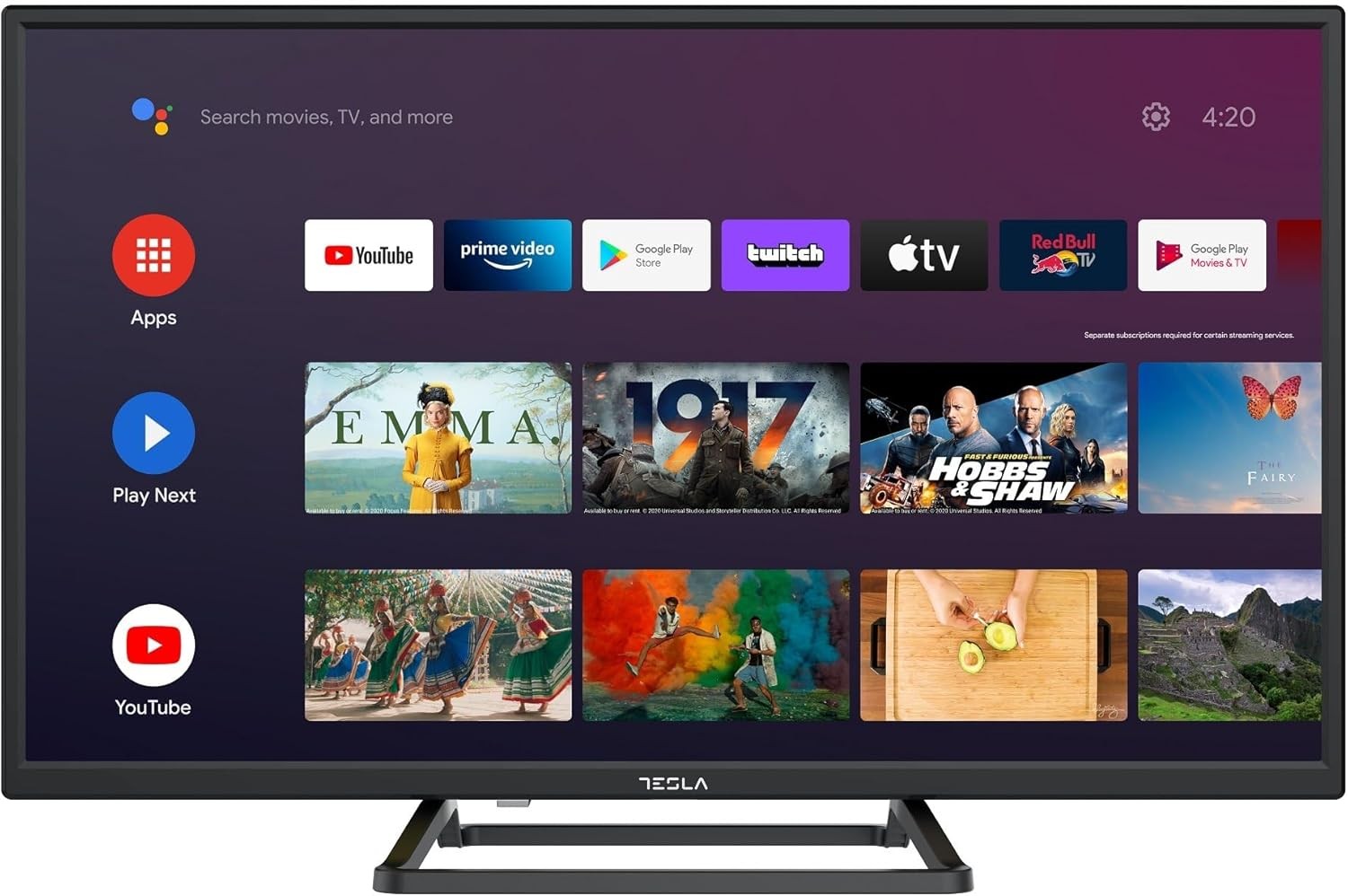 Tesla 24" HD Smart TV, HDMI, WIFI, Android