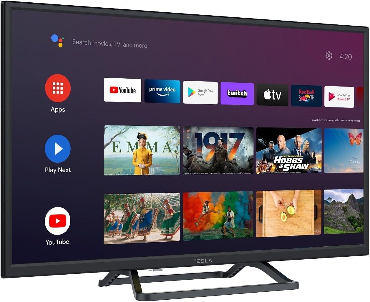 Tesla 24" HD Smart TV, HDMI, WIFI, Android