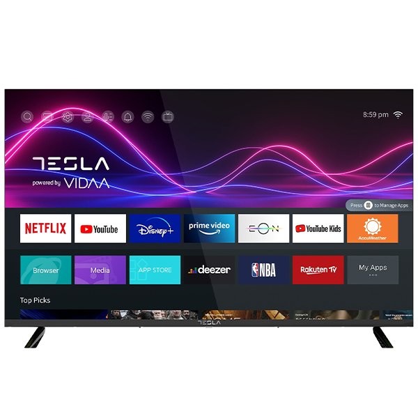 Tesla 55" FHD Smart TV, VIDAA OS, HDMI, USB, WIFI