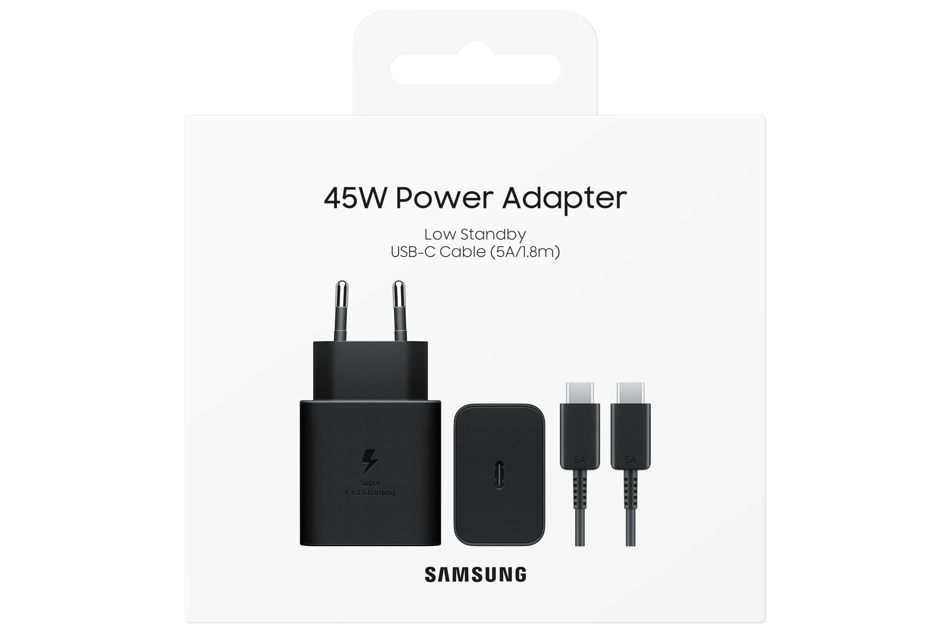 Samsung 45W Adapter USB-C To USB-C Cable(5A)