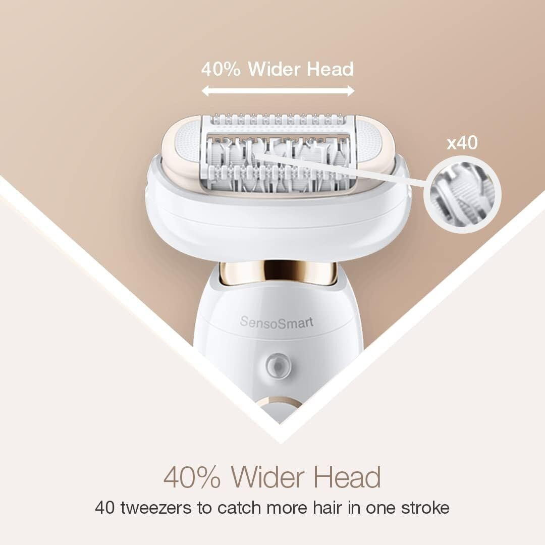 Braun Silk-épil 9 Flex Wet & Dry Epilator, 360° Flexible Head for Easy Epilation