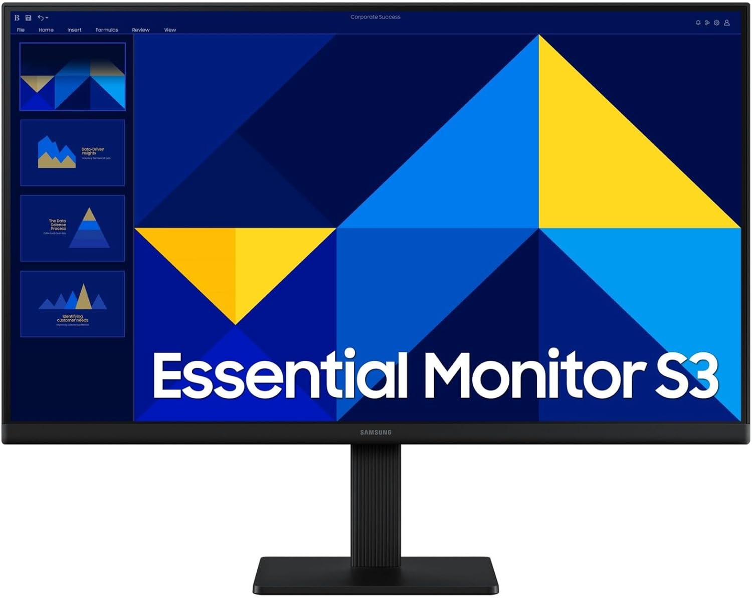 Samsung 24" FHD Essential Monitor, 100Hz Refresh Rate, 5MS, HDMI