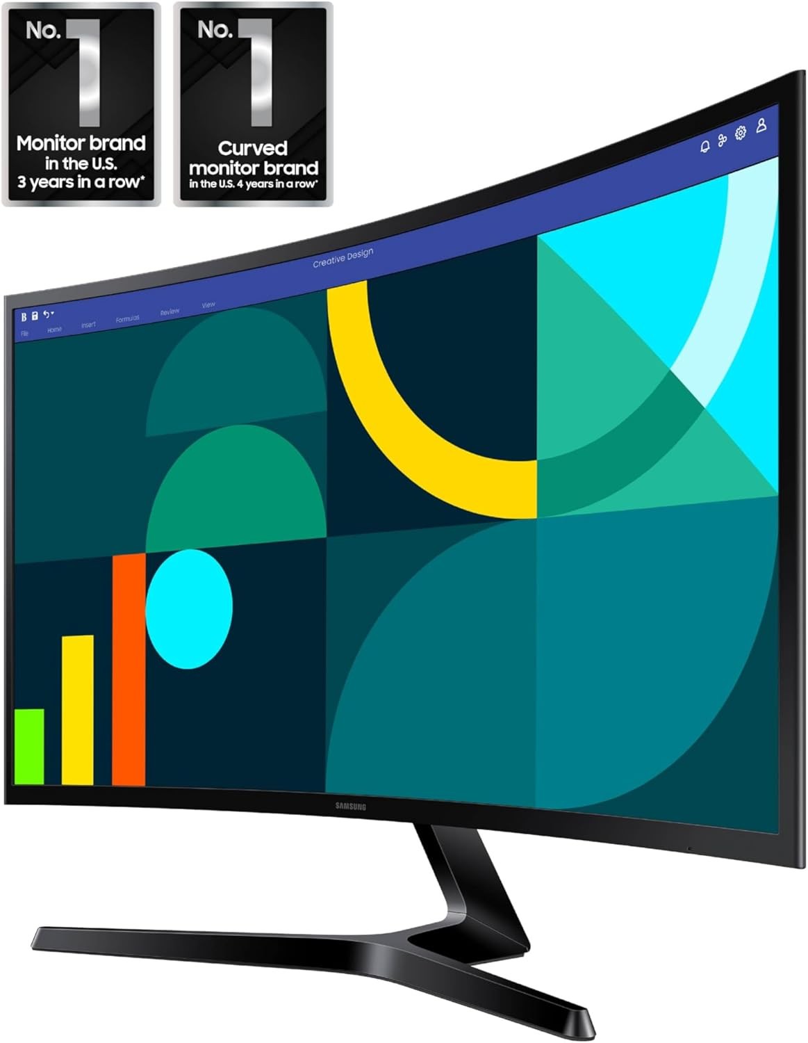 Samsung 27" Essential S3 Series FHD Curved Computer Monitor