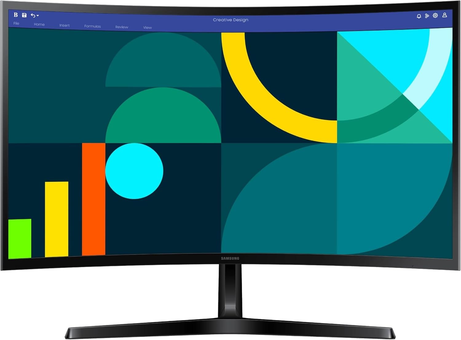 Samsung 27" Essential S3 Series FHD Curved Computer Monitor