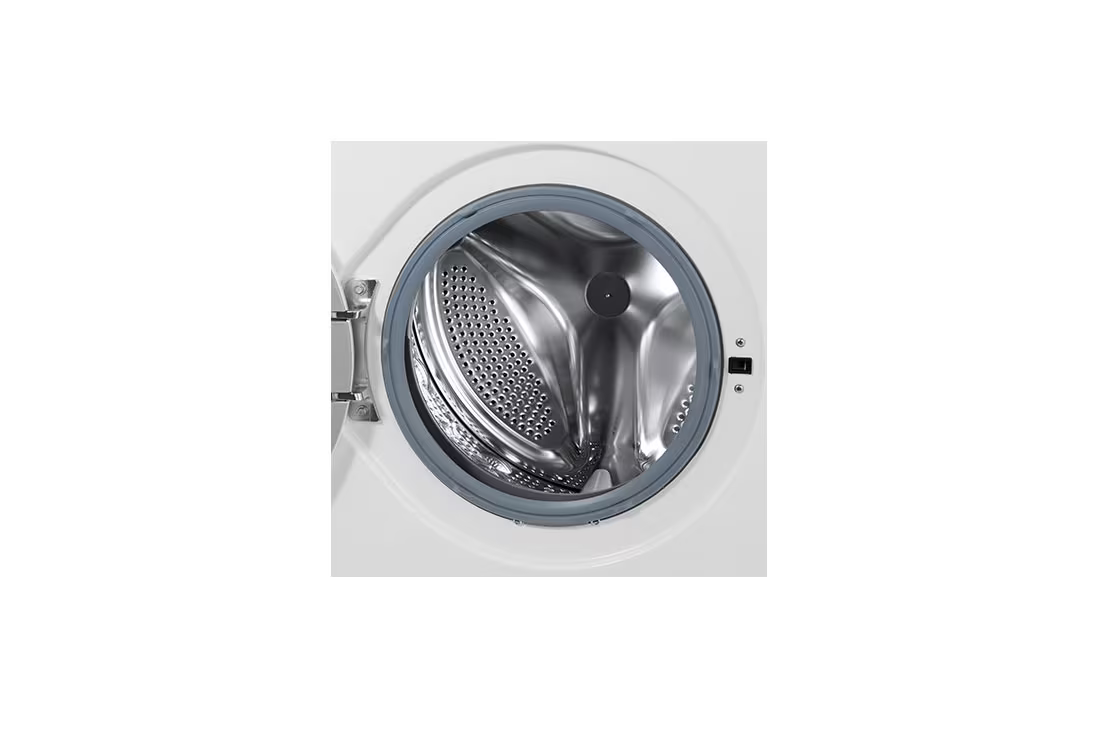 LG 8KG Front Load Washer, Direct Drive Motor, 6 Motion, White