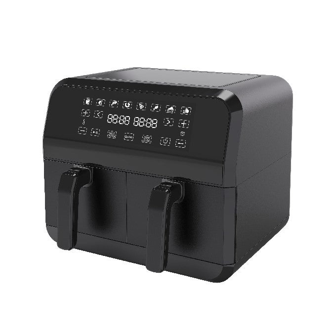 Campomatic 9L Dual Air Fryer, 1700 Watts, Black