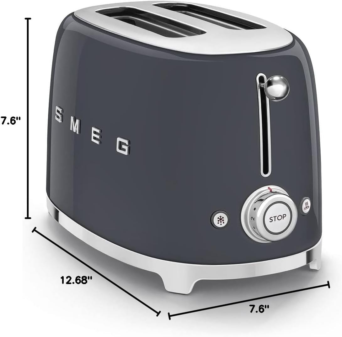 Smeg 50's Style Retro Aesthetic 2 Slice Toaster