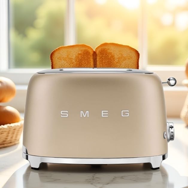 Smeg 50's Style Retro Aesthetic 2 Slice Toaster