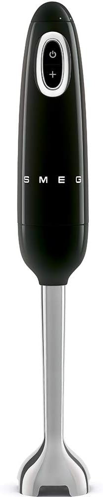Smeg 700 Watts Hand Blender, Turbo Function & Flow blend Cutting System, Black